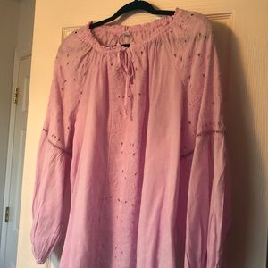 Old Navy Violet eyelet Blouse